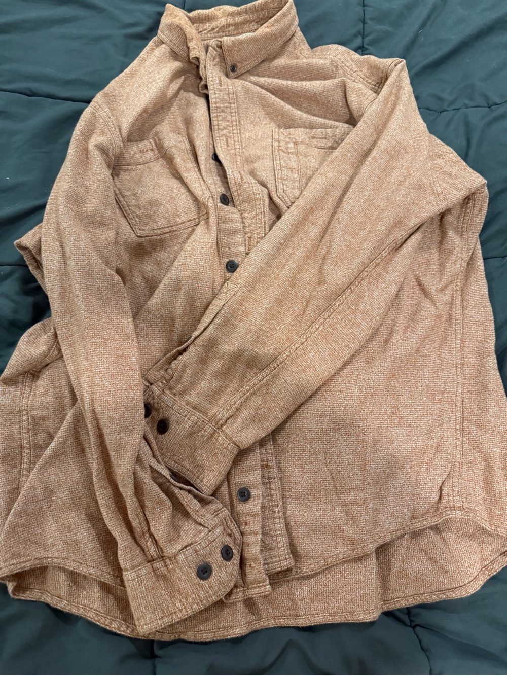 Duluth Trading Company Rust  Button-Down Shirt